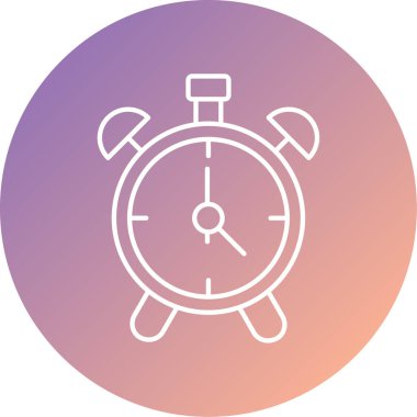 Saat illüstrasyonu, simge ögesi arkaplanı