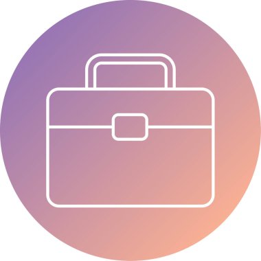 vektör evrak çantası simgesi illüstrasyonu