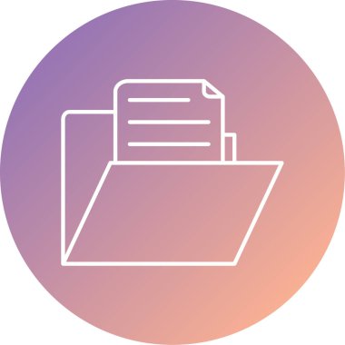 Dosya simgesinin vektör illüstrasyonu