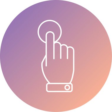 parmak simgesi vektör illüstrasyonu