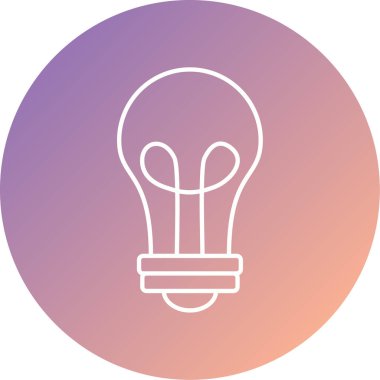 ampul simgesi vektör illüstrasyonu