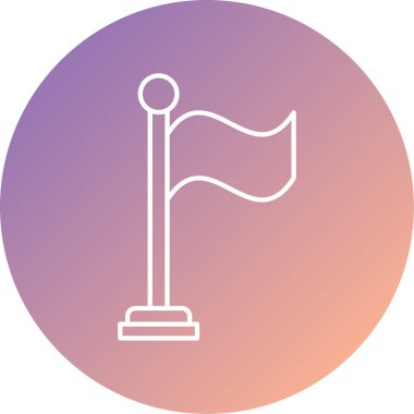 bayrak ikonu vektör illüstrasyonu