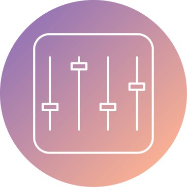 eşitleyici simge vektör illüstrasyonu