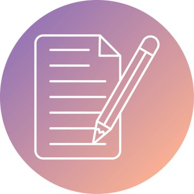 Belge. Web simgesi basit illüstrasyon