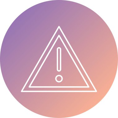 Uyarı simgesinin vektör illüstrasyonu