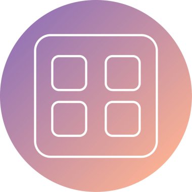 Eşsiz iş simgesi vektör illüstrasyonu