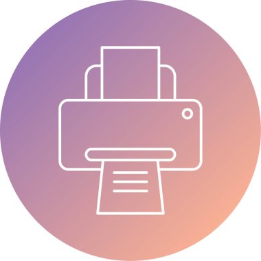 Modern yazıcı simgesinin vektörü