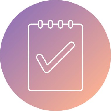 Simge vektör illüstrasyonunu listele