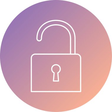 kilit simgesi, vektör illüstrasyonu