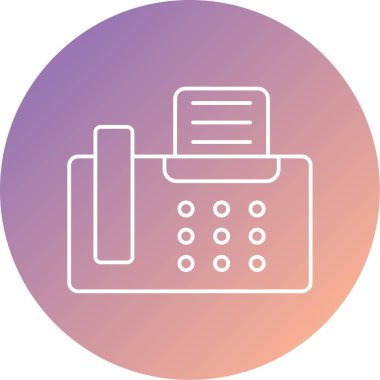 Basit yazıcı simgesinin vektör illüstrasyonu