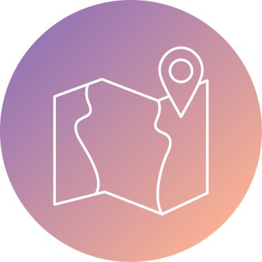 Beyaz arkaplanda harita pin simgesi, vektör illüstrasyonu