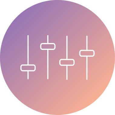 eşitleyici simgesi, vektör illüstrasyonu