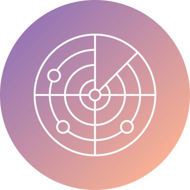 radar vektör simgesi modern basit tasarım