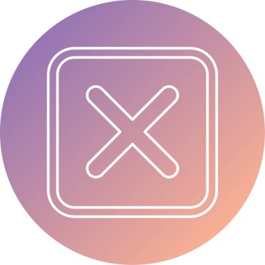 İzole edilmiş bir çizgi simgesinin vektör çizimi