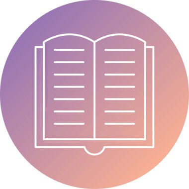 Kitap. Web simgesi basit illüstrasyon