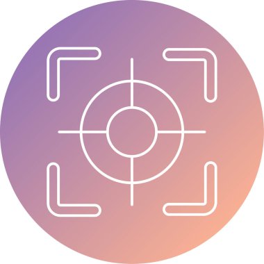 hedef simge, basit illüstrasyon