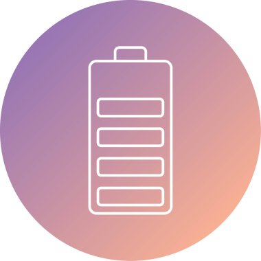 Pil. Web simgesi basit illüstrasyon