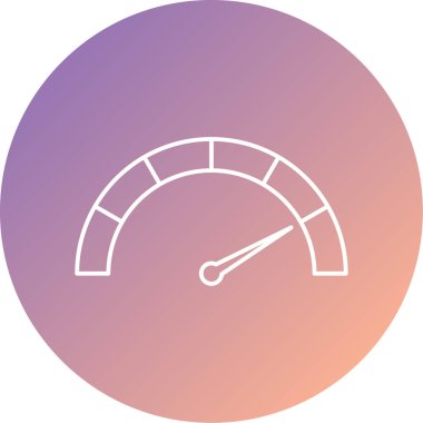 hız simgesi vektörü, ince çizgi işareti veya sembol