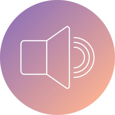 ses simgesi vektör illüstrasyonu