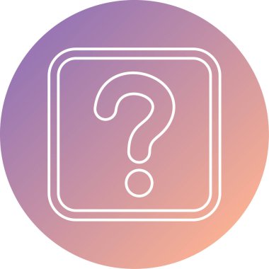 soru işareti simgesi, vektör illüstrasyonu