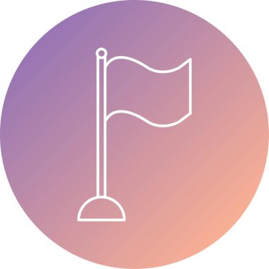 bayrak ikonu vektör illüstrasyonu