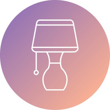 Modern masa lambasının vektör illüstrasyonu