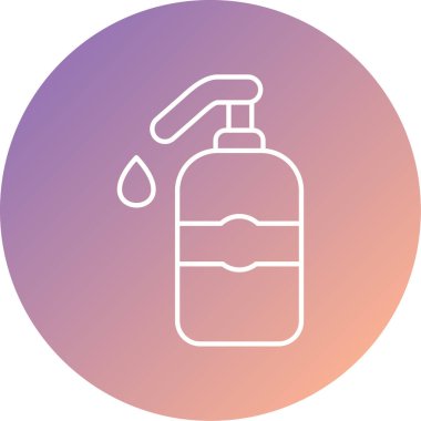 Bir şişe simgesinin vektör illüstrasyonu