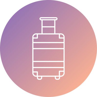 seyahat valizi ikon vektör çizimi