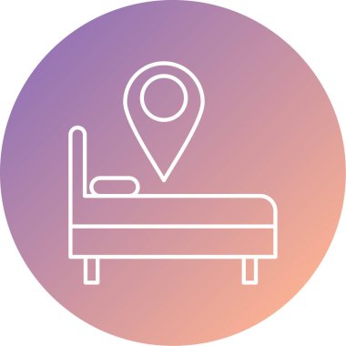 konumu PIN satırı vektör simgesi