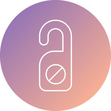 Askı. Web simgesi basit illüstrasyon