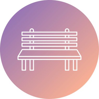 Yedek kulübesi Web simgesi basit illüstrasyon