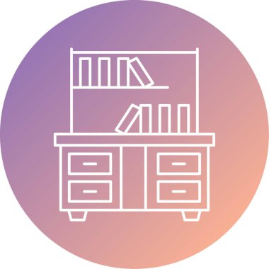 Dolap. Web simgesi basit illüstrasyon