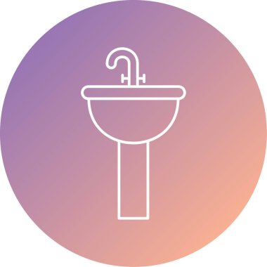 tuvalet kase vektör simgesi modern basit ve minimalist düz biçim