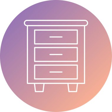 Dolap. Web simgesi basit illüstrasyon