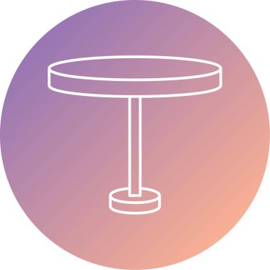 Masa lambası simgesi. vektör çizim