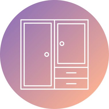 Kapı. Web simgesi basit illüstrasyon