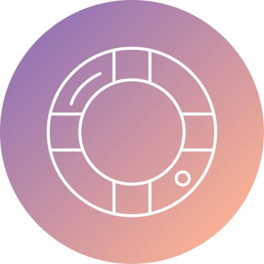 Bir çember simgesinin vektör illüstrasyonu