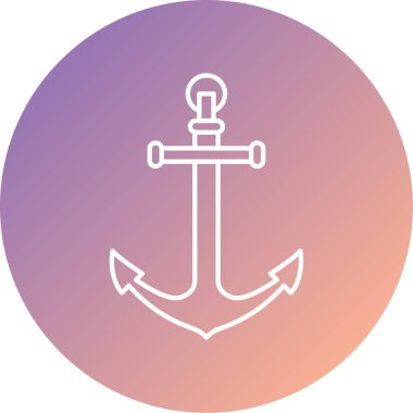 Çapa simgesi, vektör çizimi