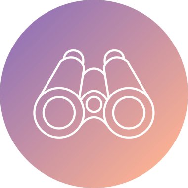 Dürbün. Web simgesi basit tasarım