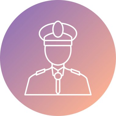 Polis simge vektör çizim