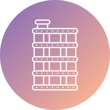 eşsiz, bina, vektör, illüstrasyon, simge