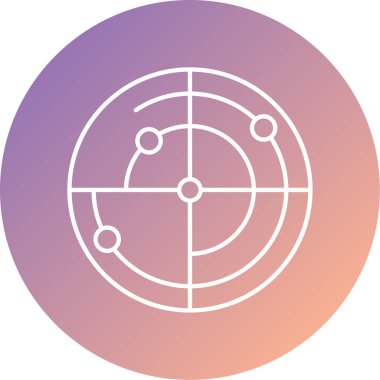 Bir dünyayı tasvir eden bir web simgesinin çizimi