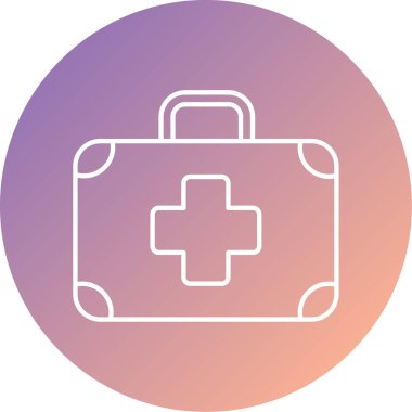 tıbbi çanta vektör simgesi modern basit tasarım