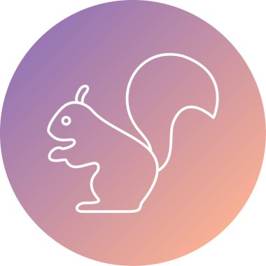 Hayvan simgesinin resimleme vektörü grafiği