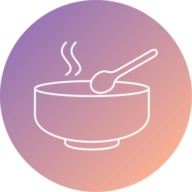 Eşsiz yiyecek çizgisi vektör simgesi