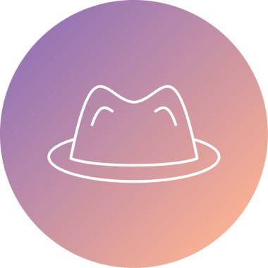 Eşsiz Şapka Vektörü Kabartma Simgesi