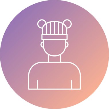 İnsan simgesinin vektör illüstrasyonu