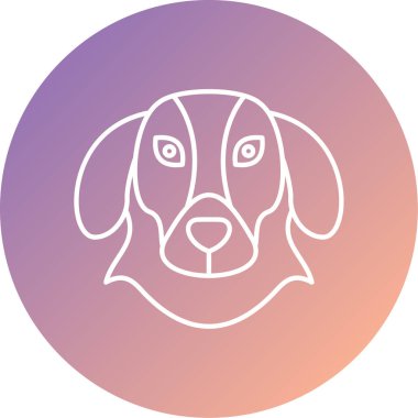 Bir köpeğin vektör çizimi