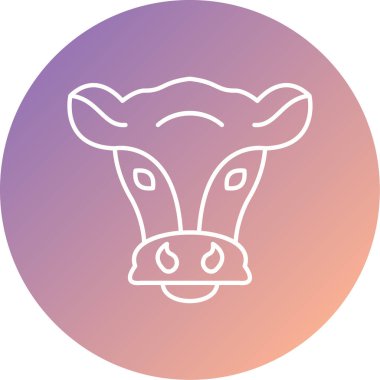 Domuz. Web simgesi basit illüstrasyon