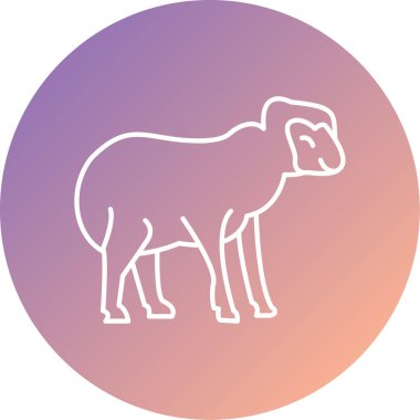 Bir deve simgesinin vektör çizimi